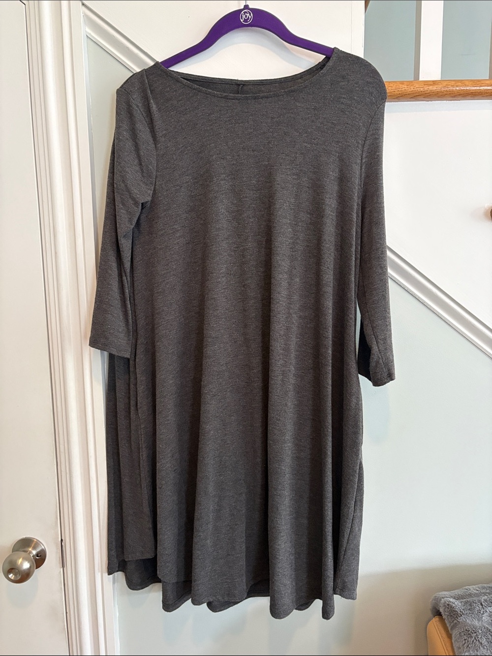 Women's Charcoal Gray Swing Dress